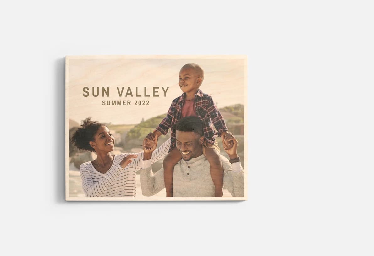 wood print wall art birthday gift idea