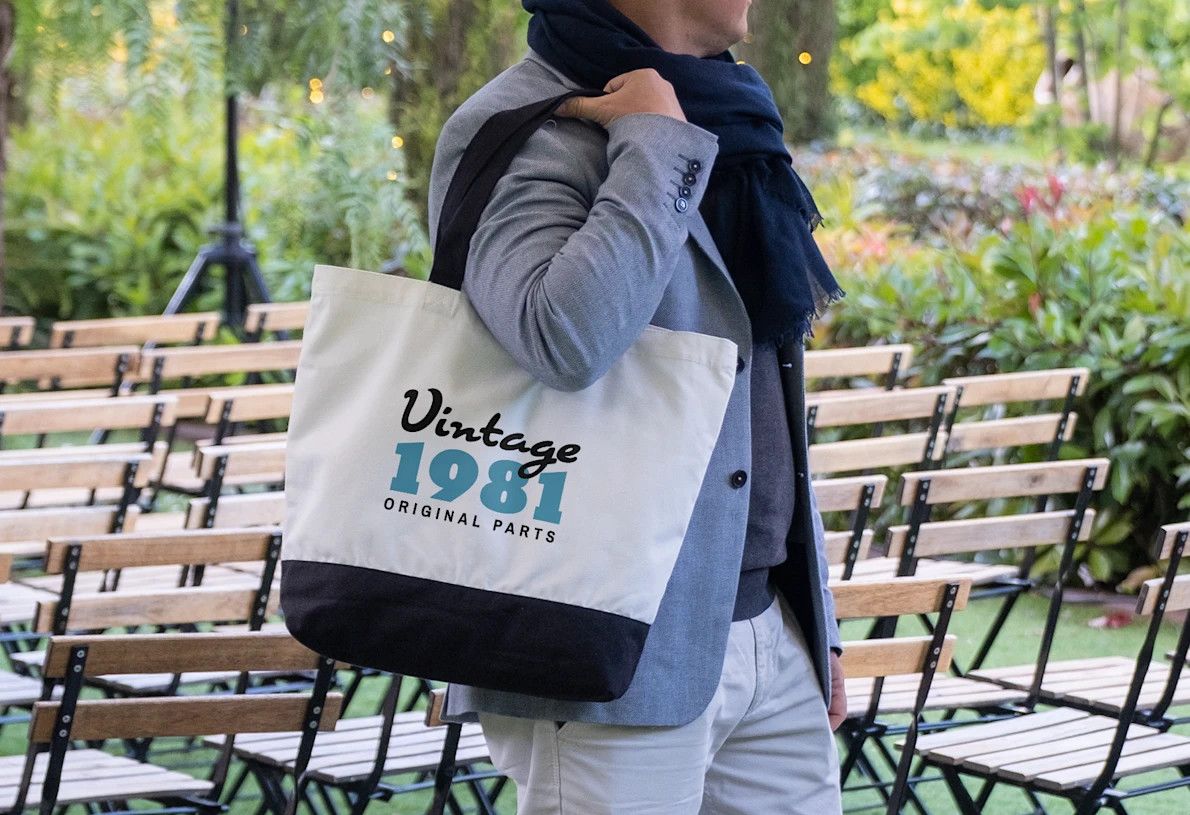 A custom tote bag