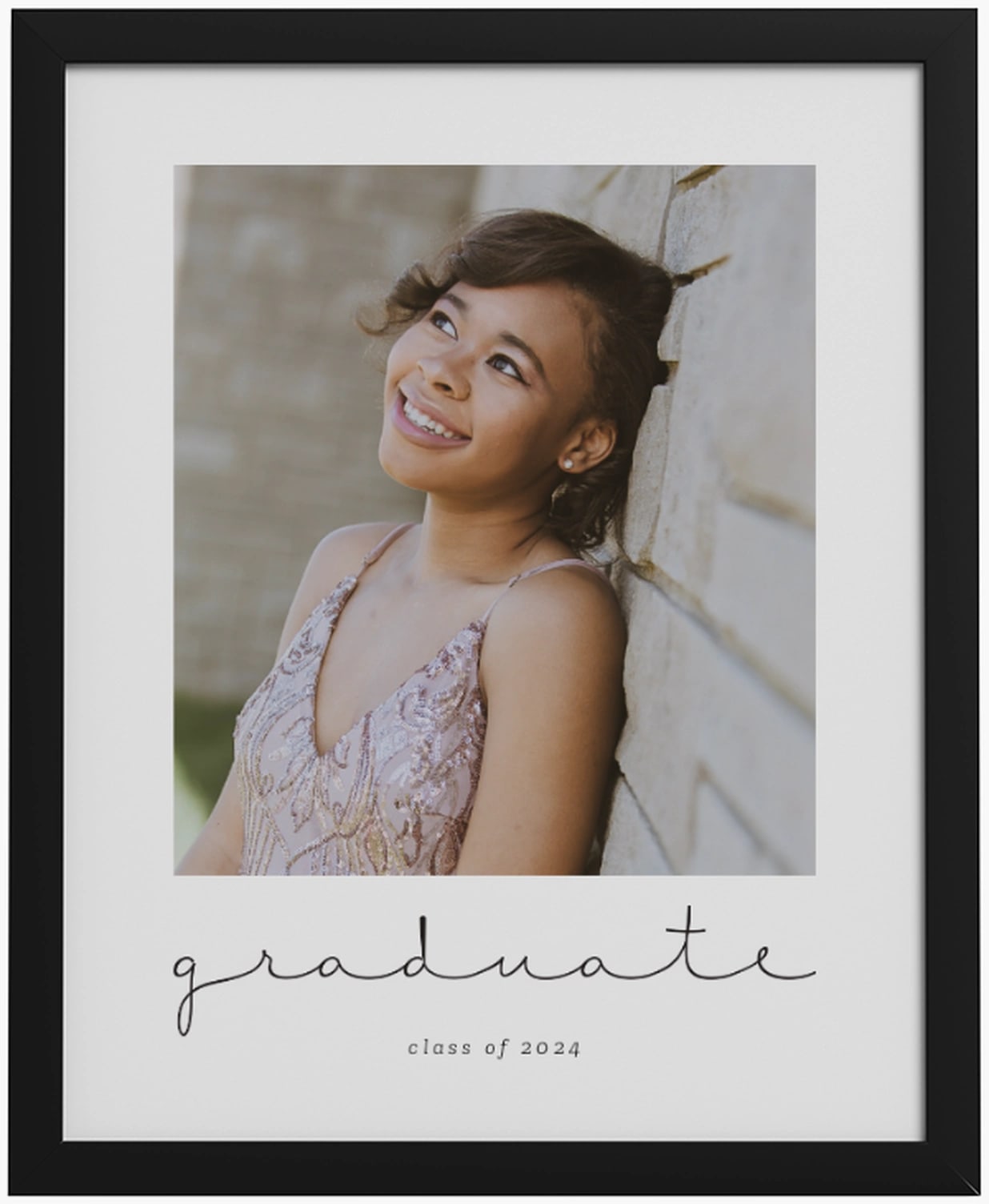 Framed print graduation gift idea