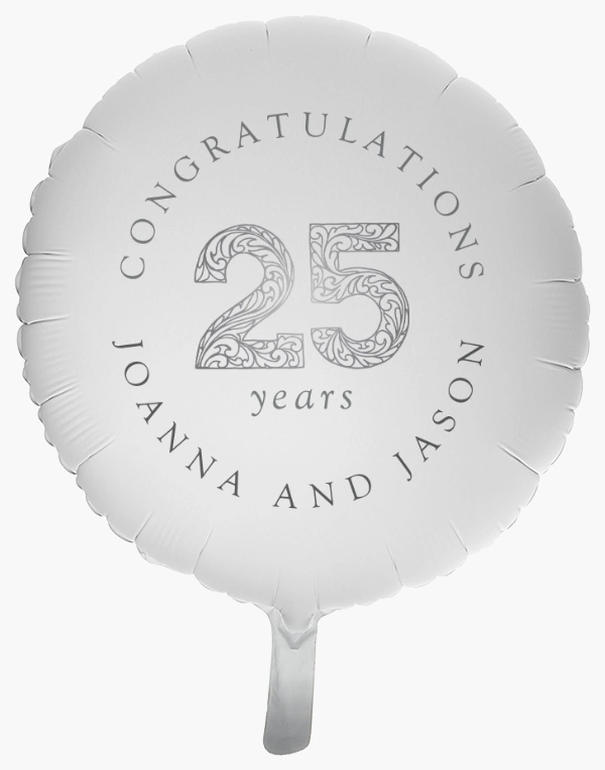 25th wedding anniversary balloon
