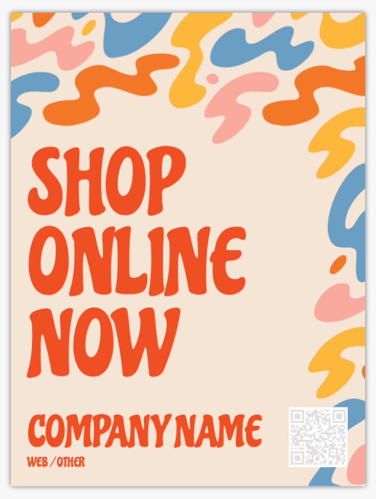 Retail poster template