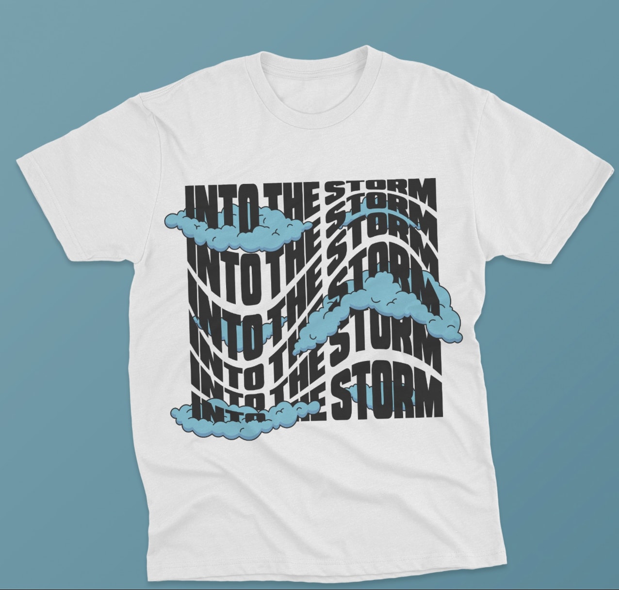 Graphic lettering t-shirt design