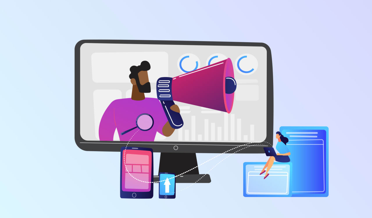 digital marketing illustration