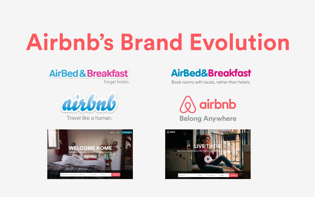 Airbnb rebrand logo and tagline