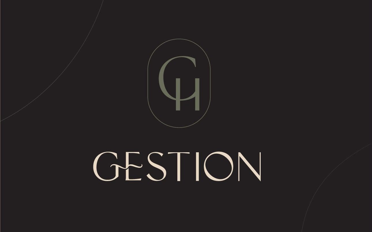 Delicate sans serif font design for a monogram logo