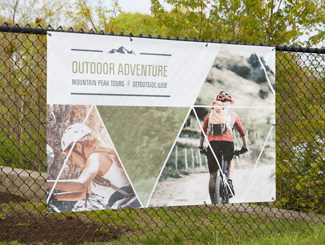 Outdoor adventure banner.