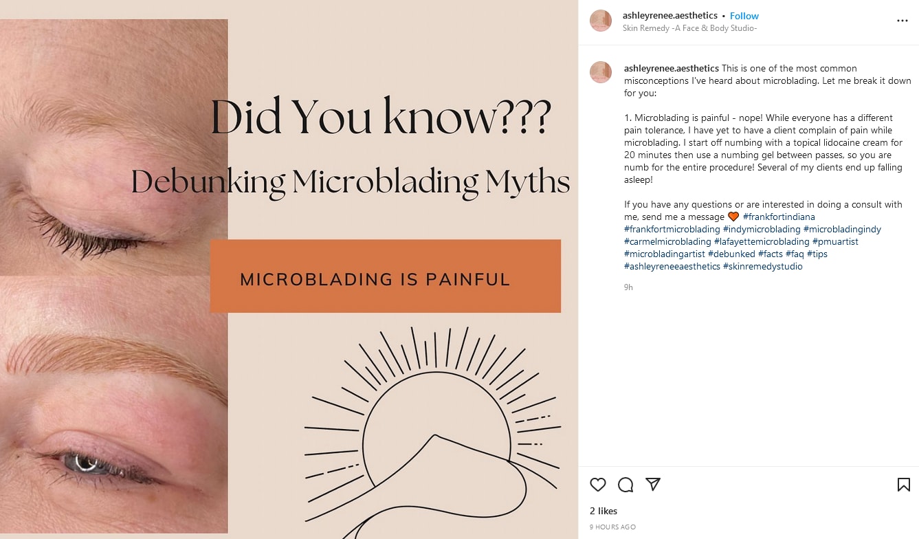 An informative post on microblading