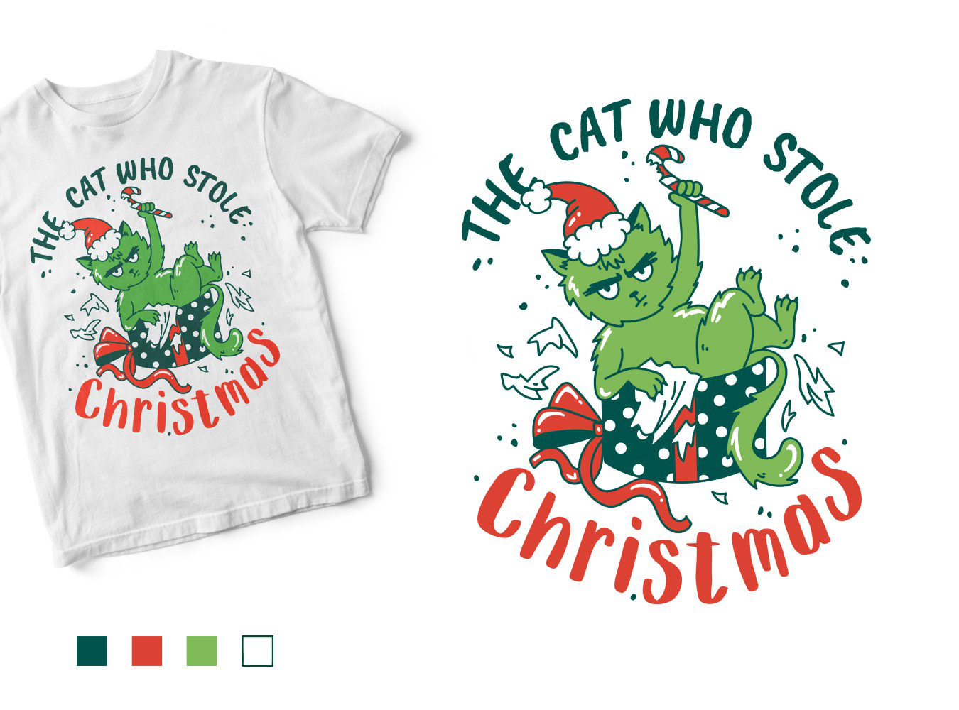 Quirky Christmas t-shirt design
