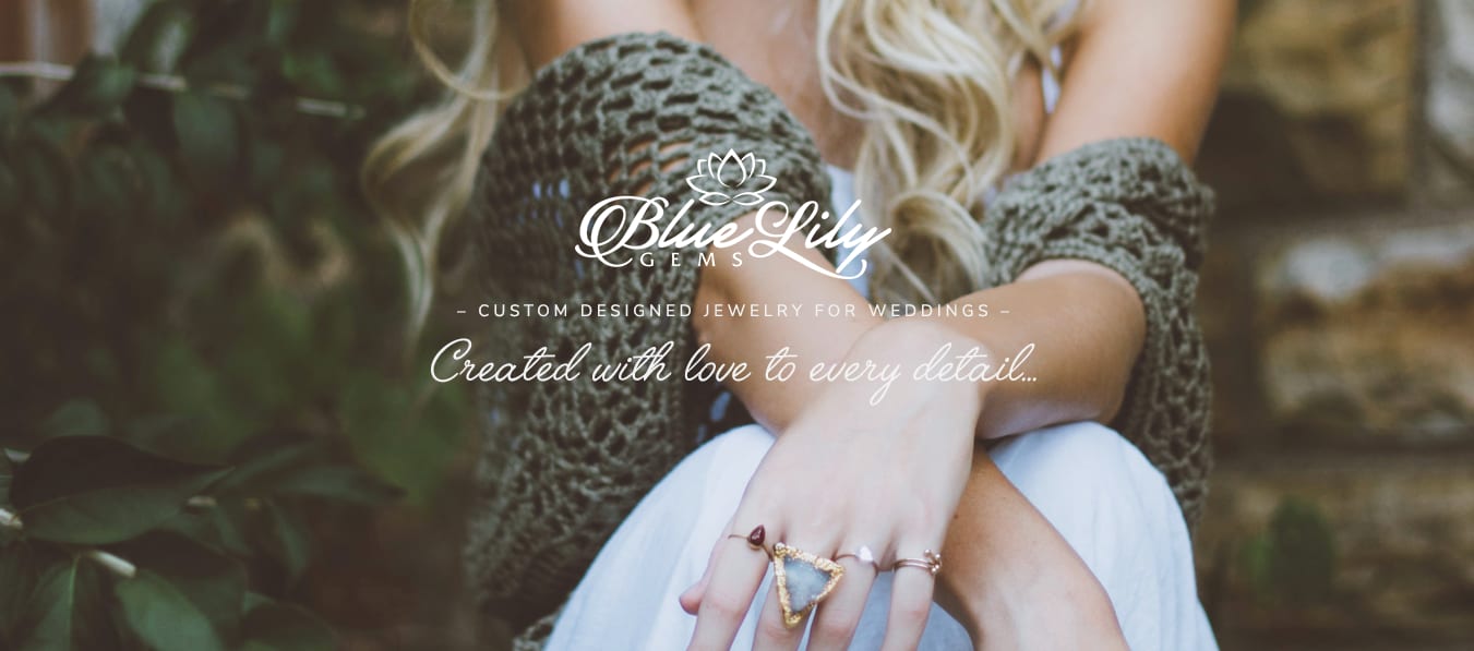 blue, gray and white jewelry website