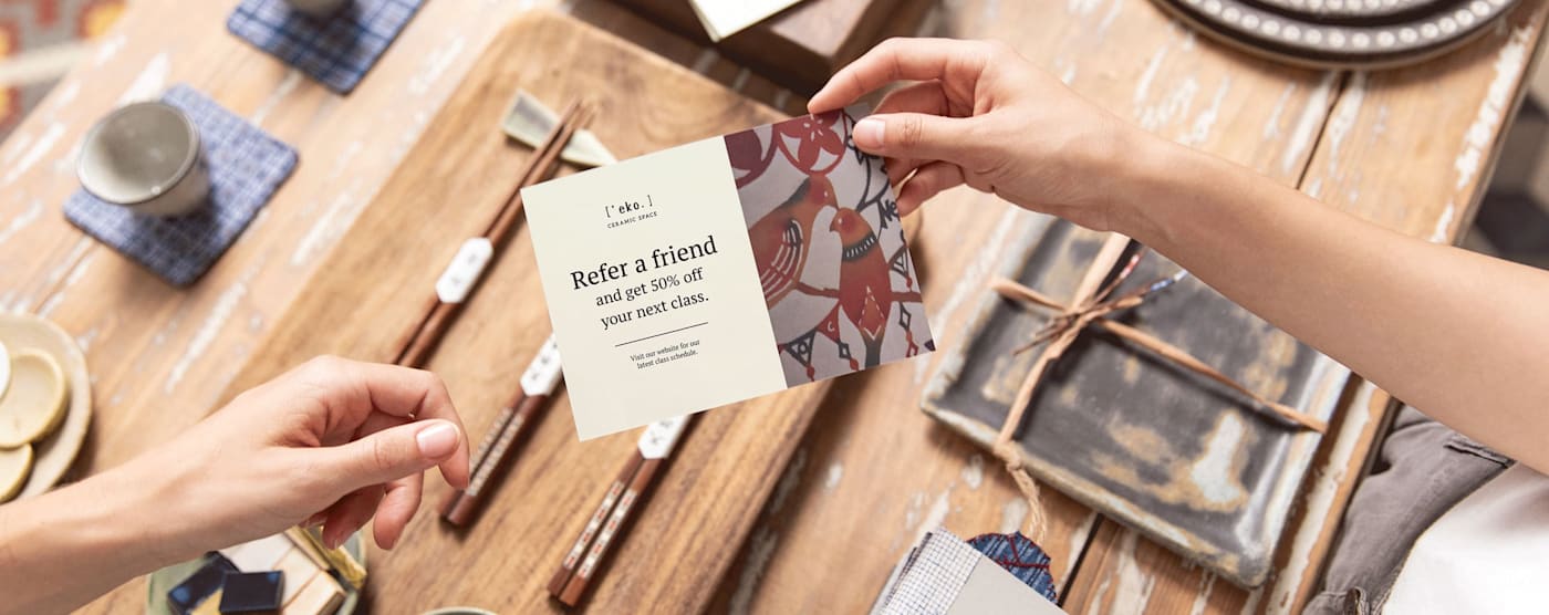 refer a friend card
