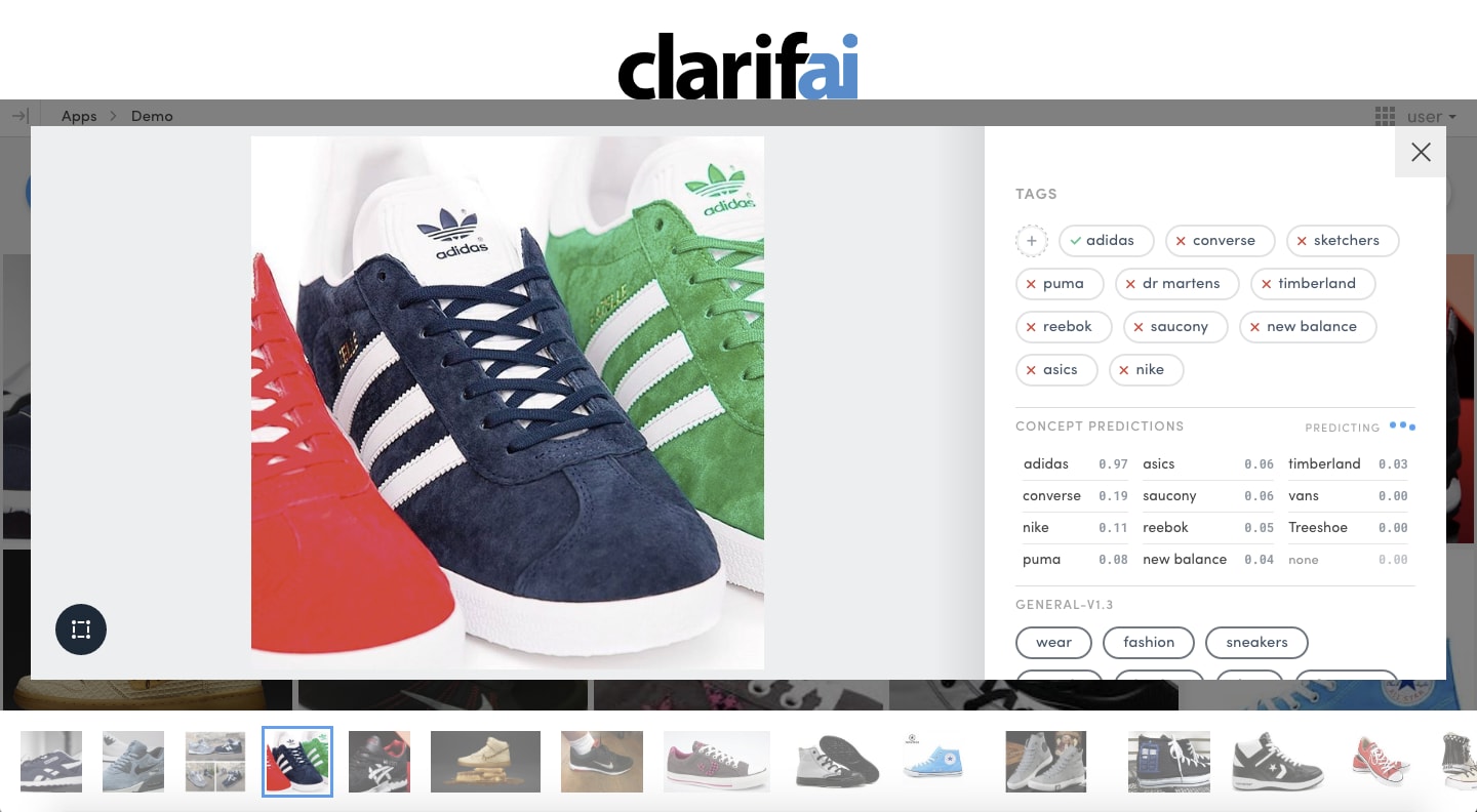Clarifai image recognition