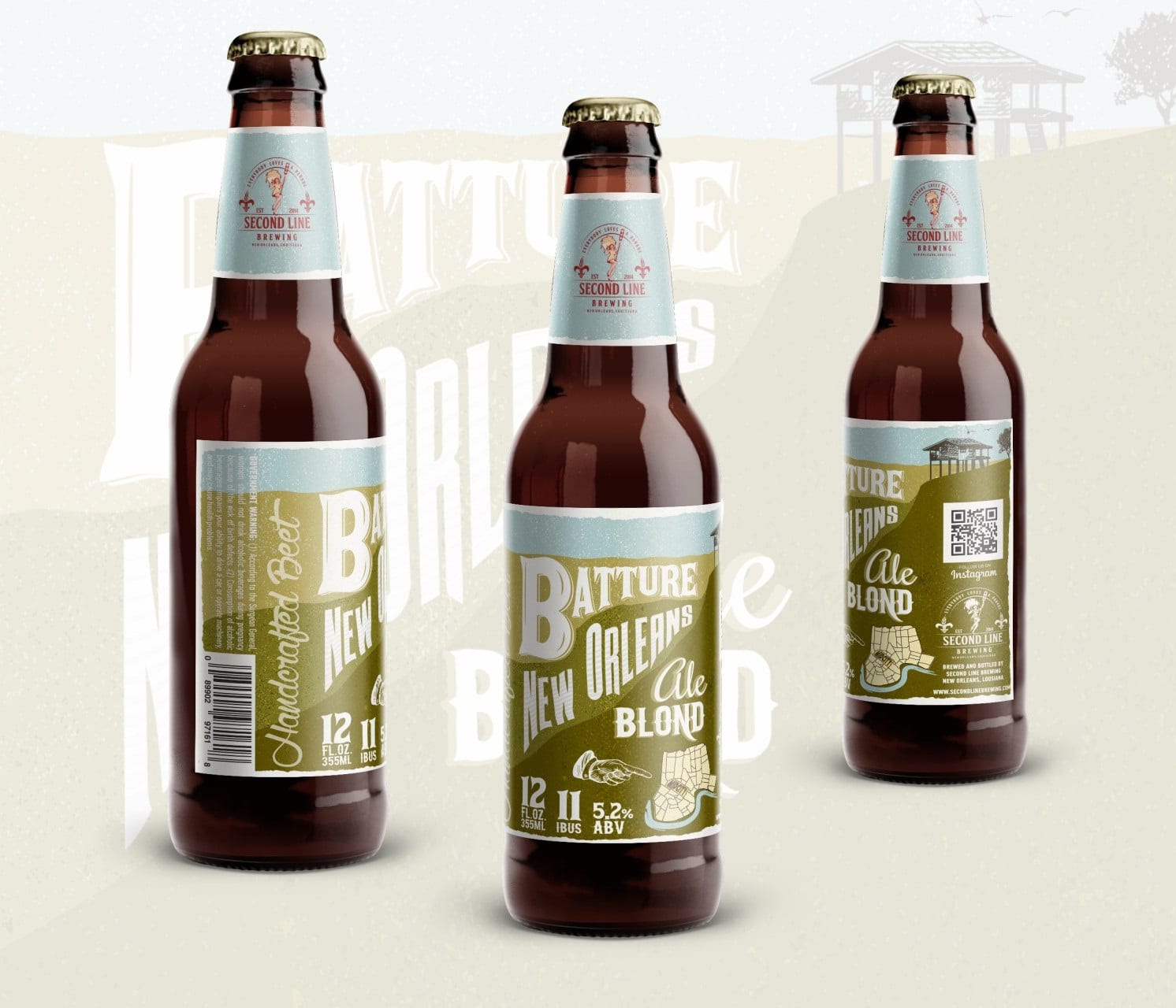QR code interactive beer packaging design.