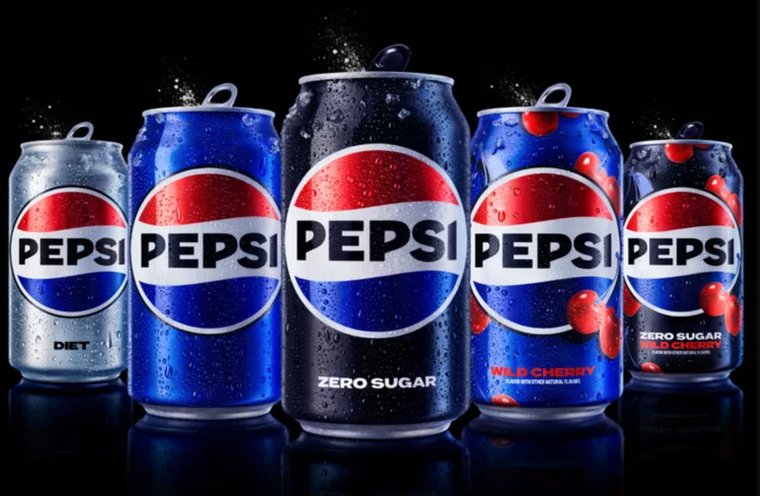 2023 range of pepsi logo and packaging design