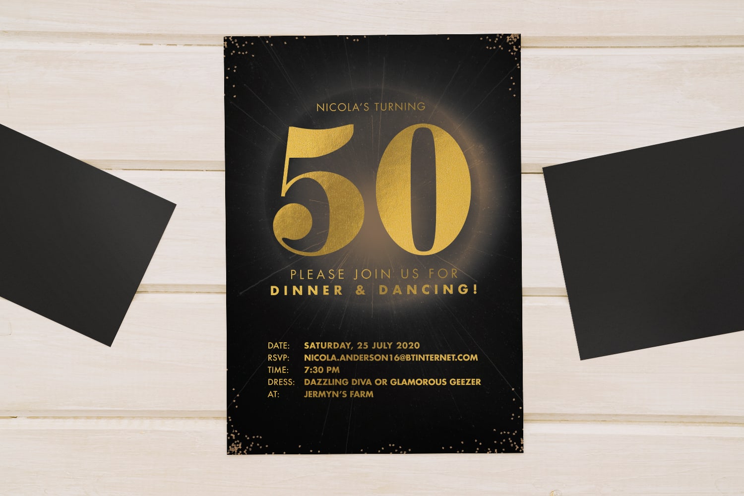 50th birthday party invitation