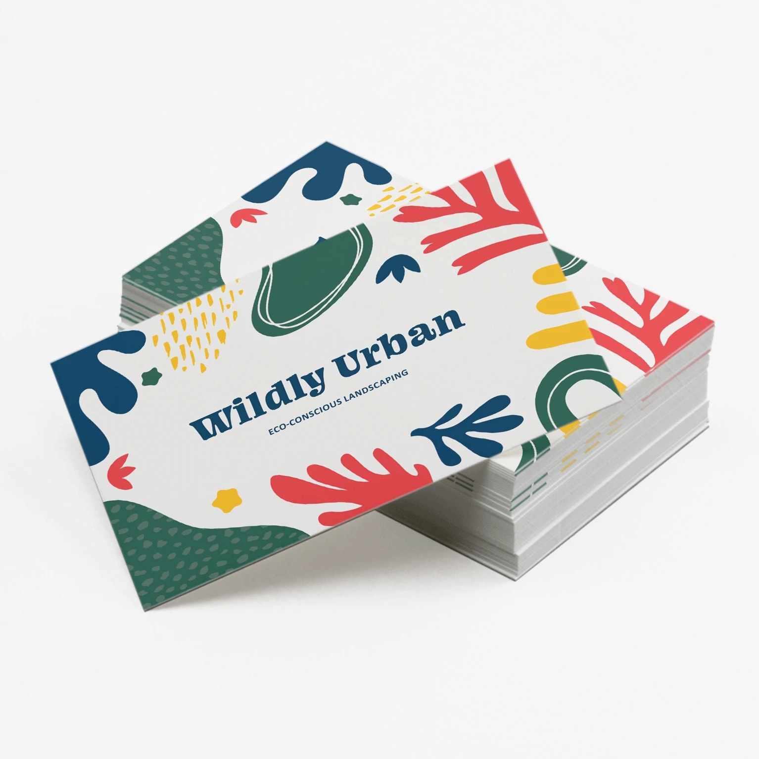 Colorful animal mascot sticker advertising a product