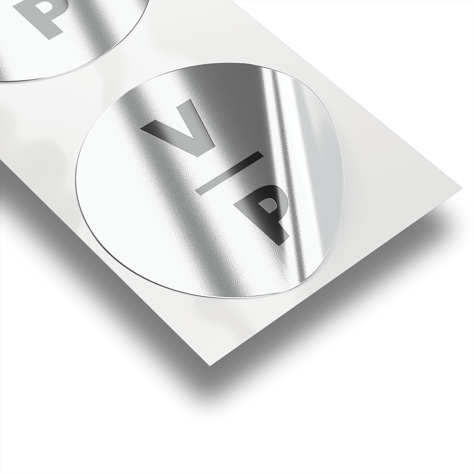 Sticker with a foil finish