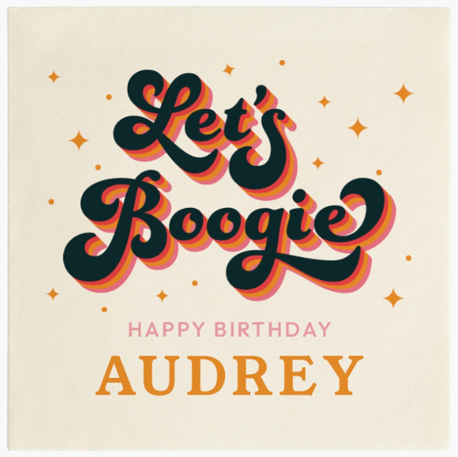 Custom birthday party napkin