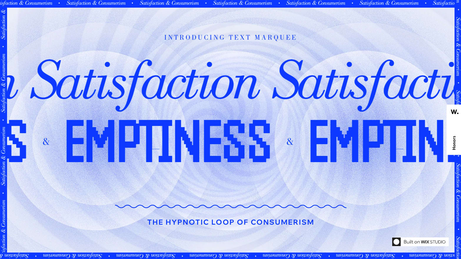 Captivating fonts used as a main attraction for this web design trend