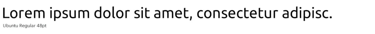 Die Schriftart Ubuntu ist eine gut lesbare Schrift.