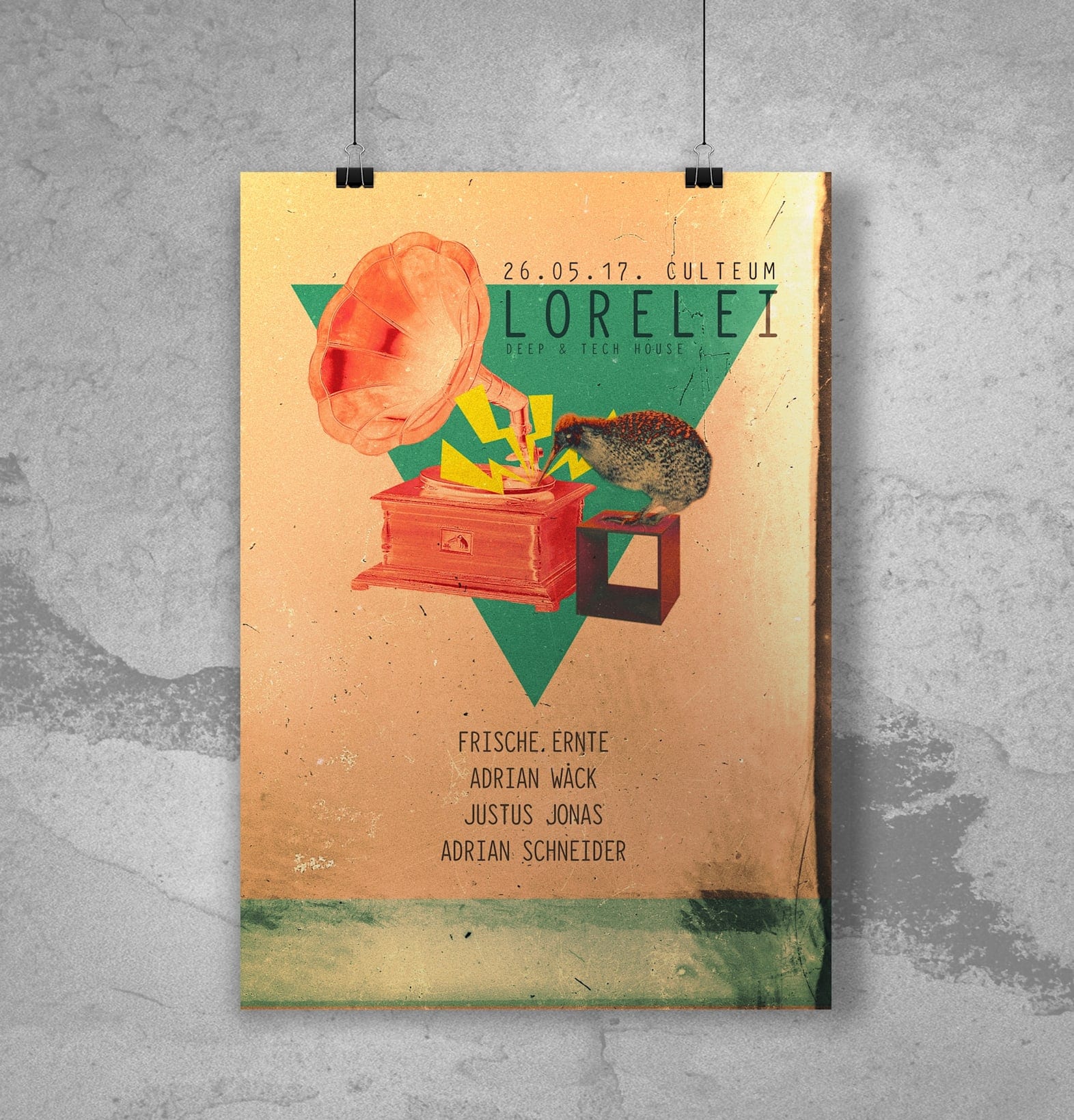 A funky poster design with interesting imagery