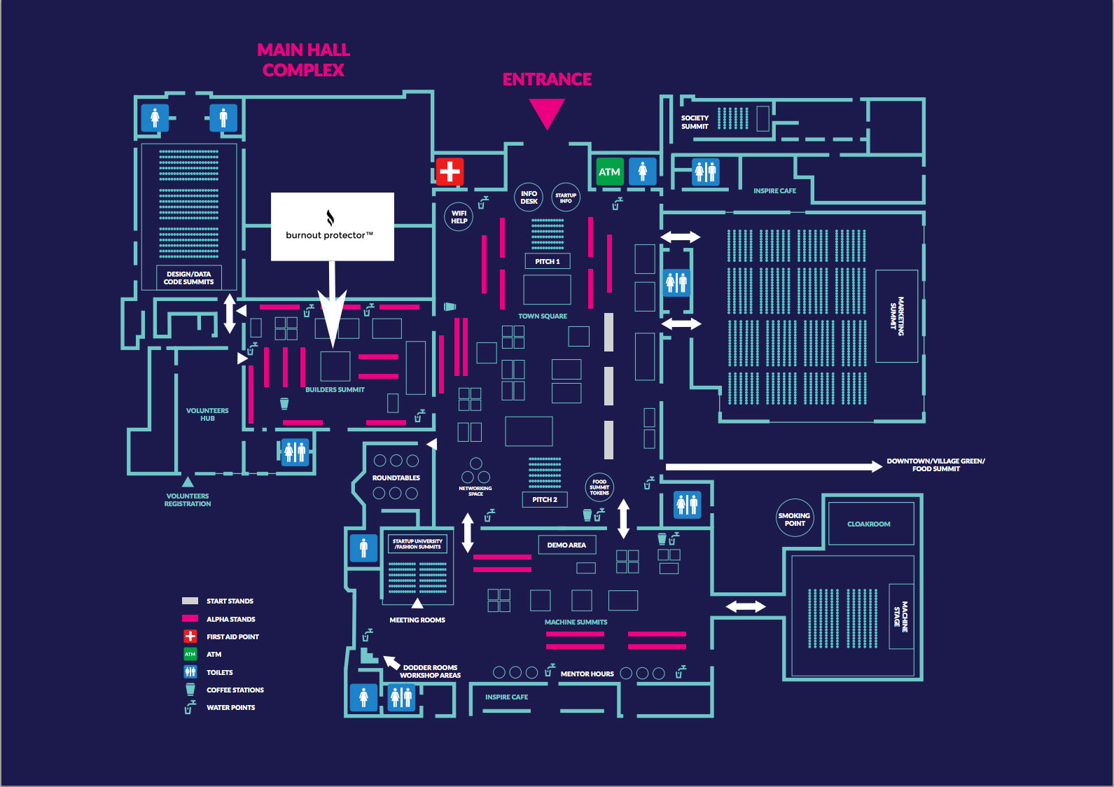 Pianta del WebSummit di Dublino 2015