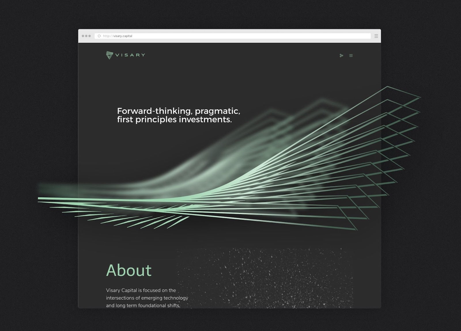 Asymmetrical website layout