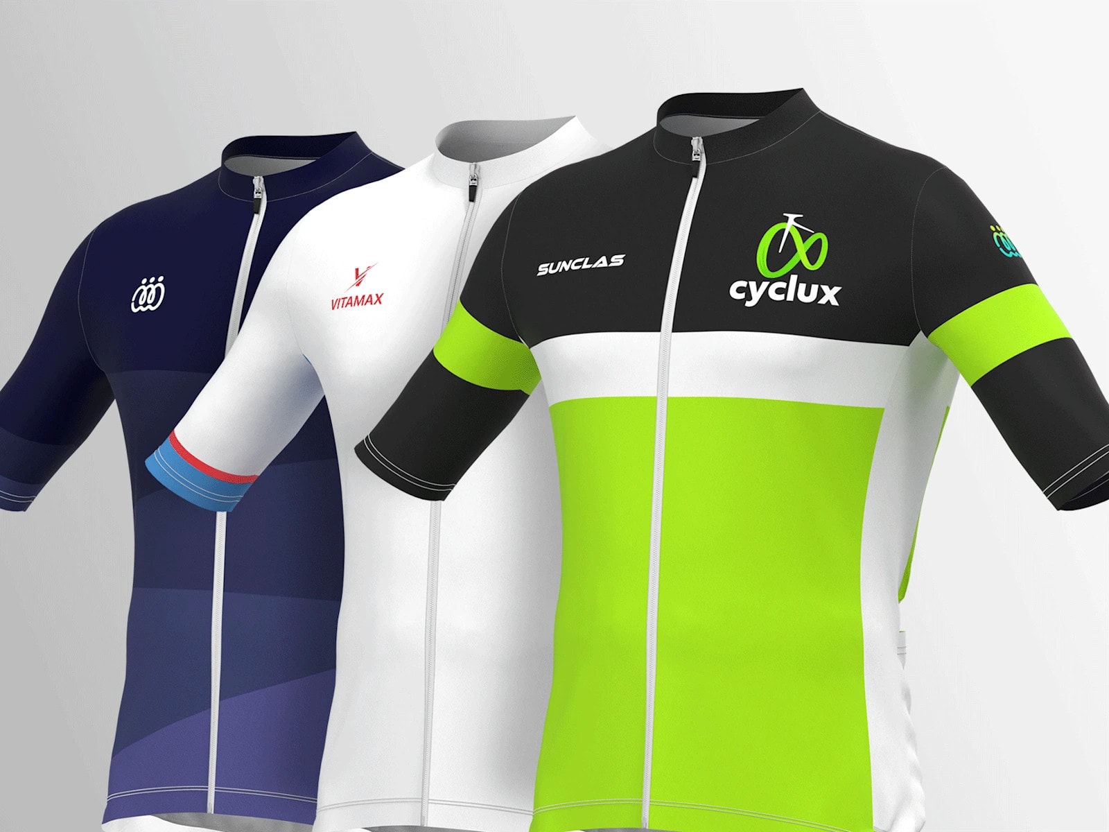 Customizable cycling jerseys