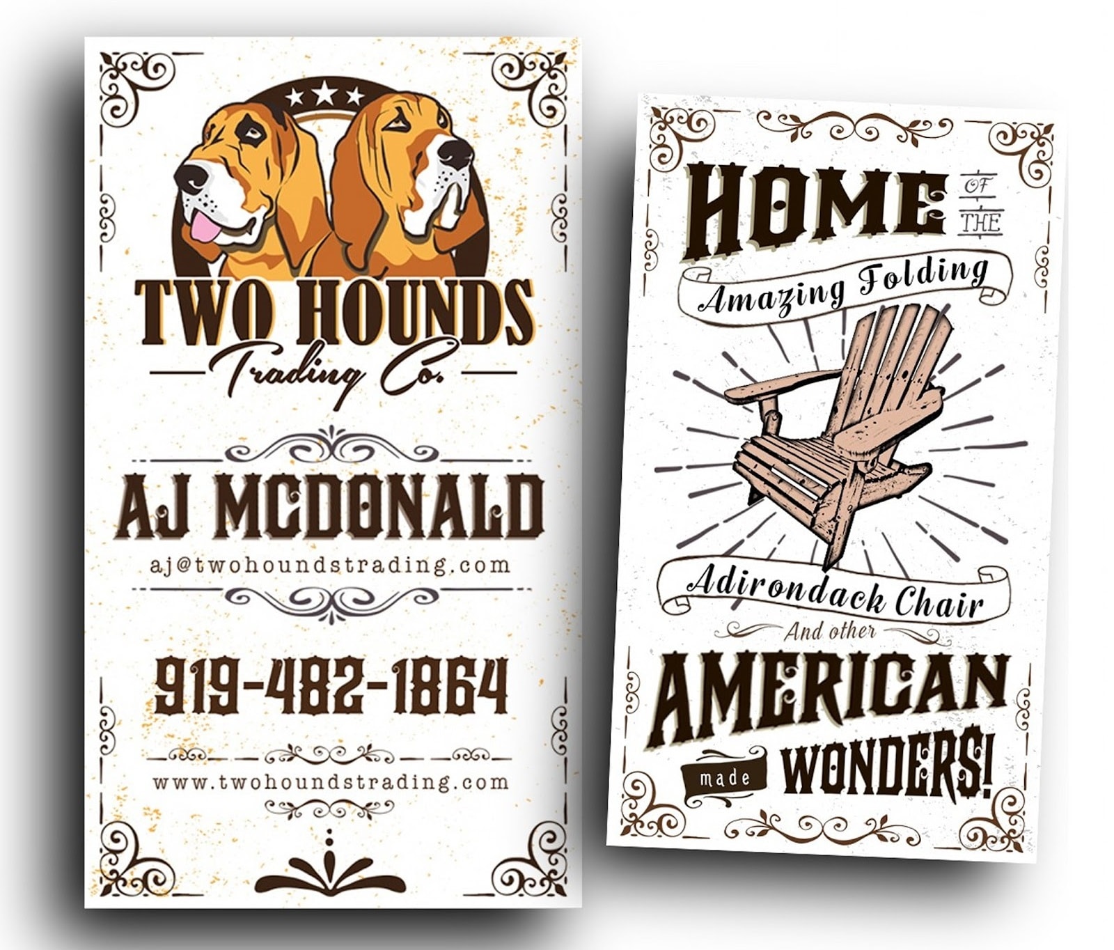 Carte de visite de Two Hounds Trading Co.