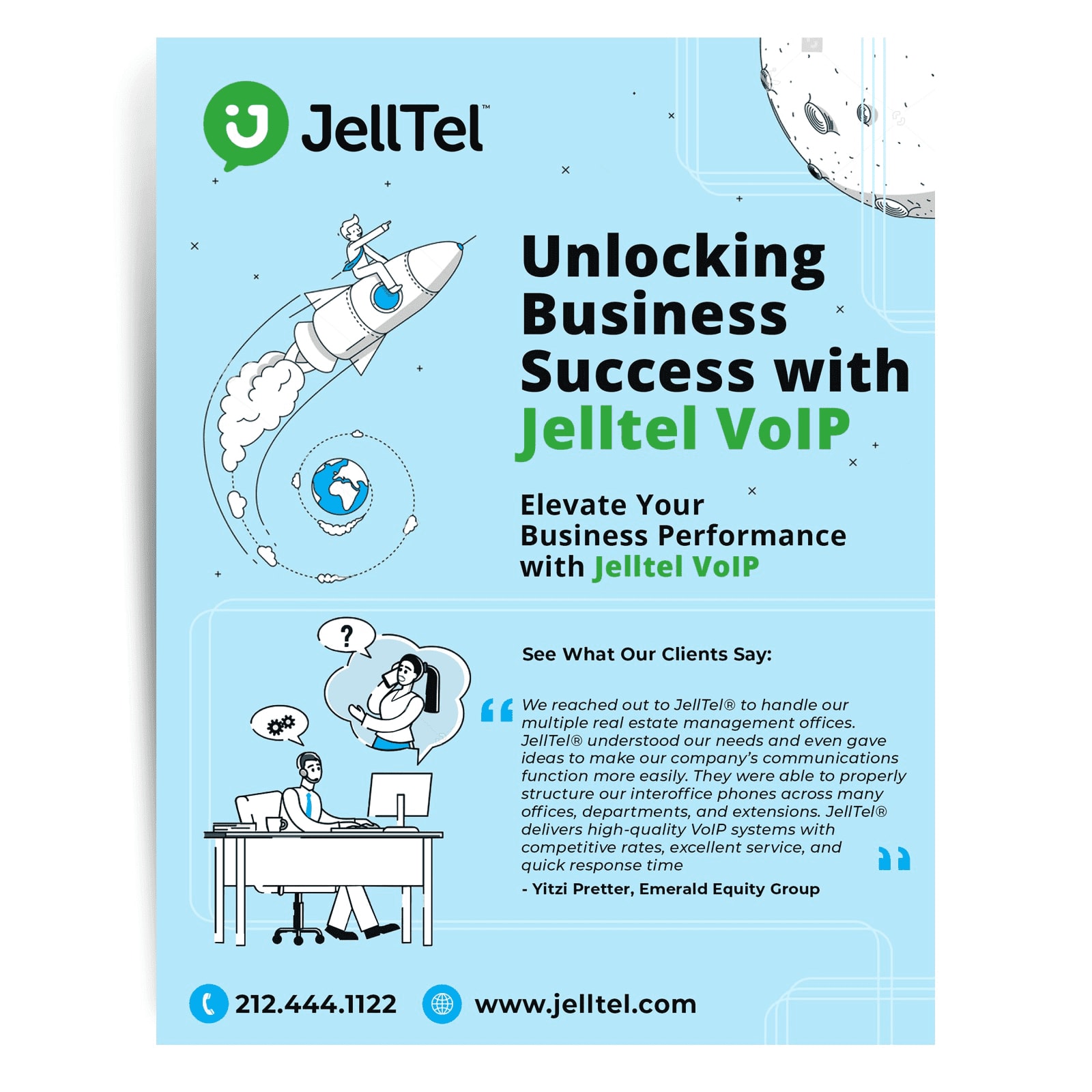 Effective alignment in a business brochure design