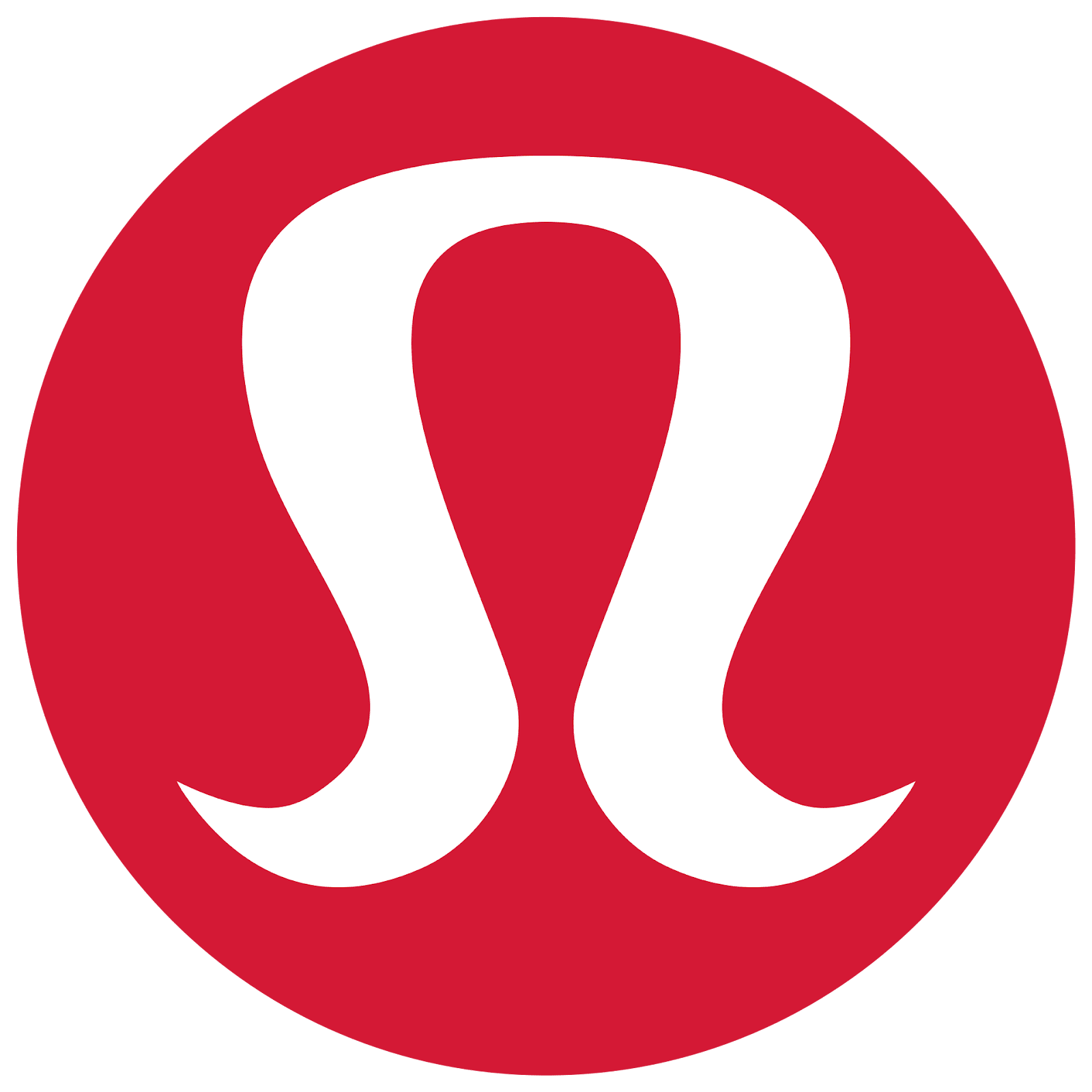 The circular logo for a Canadian brand Lululemon