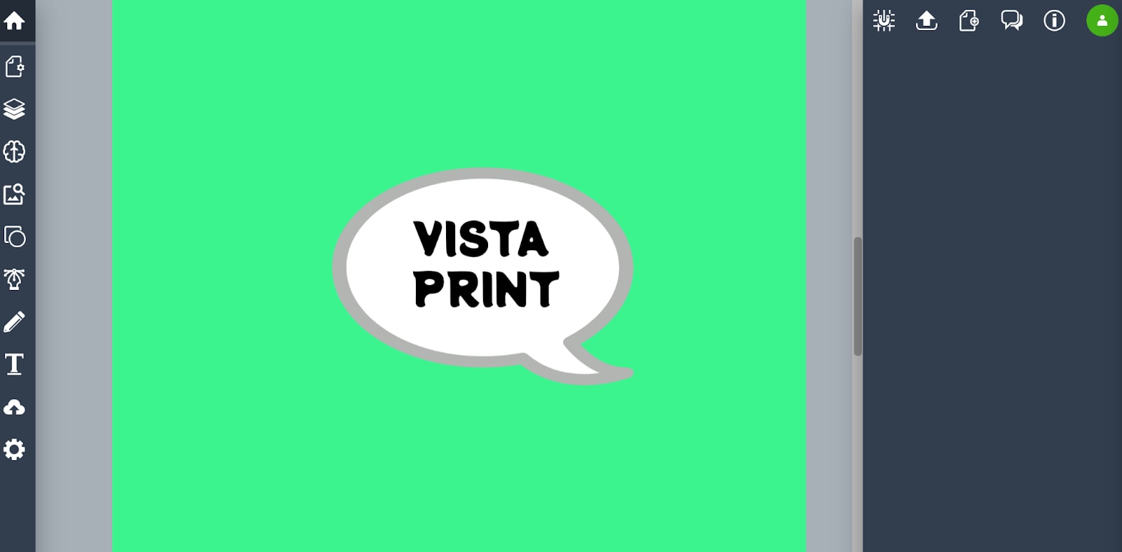 Vectr's logo design software.