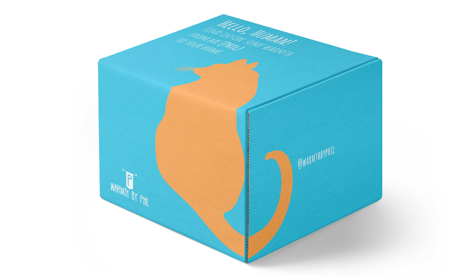 An example of brand packaging for a warm and cozy, family-owned candle-making brand.