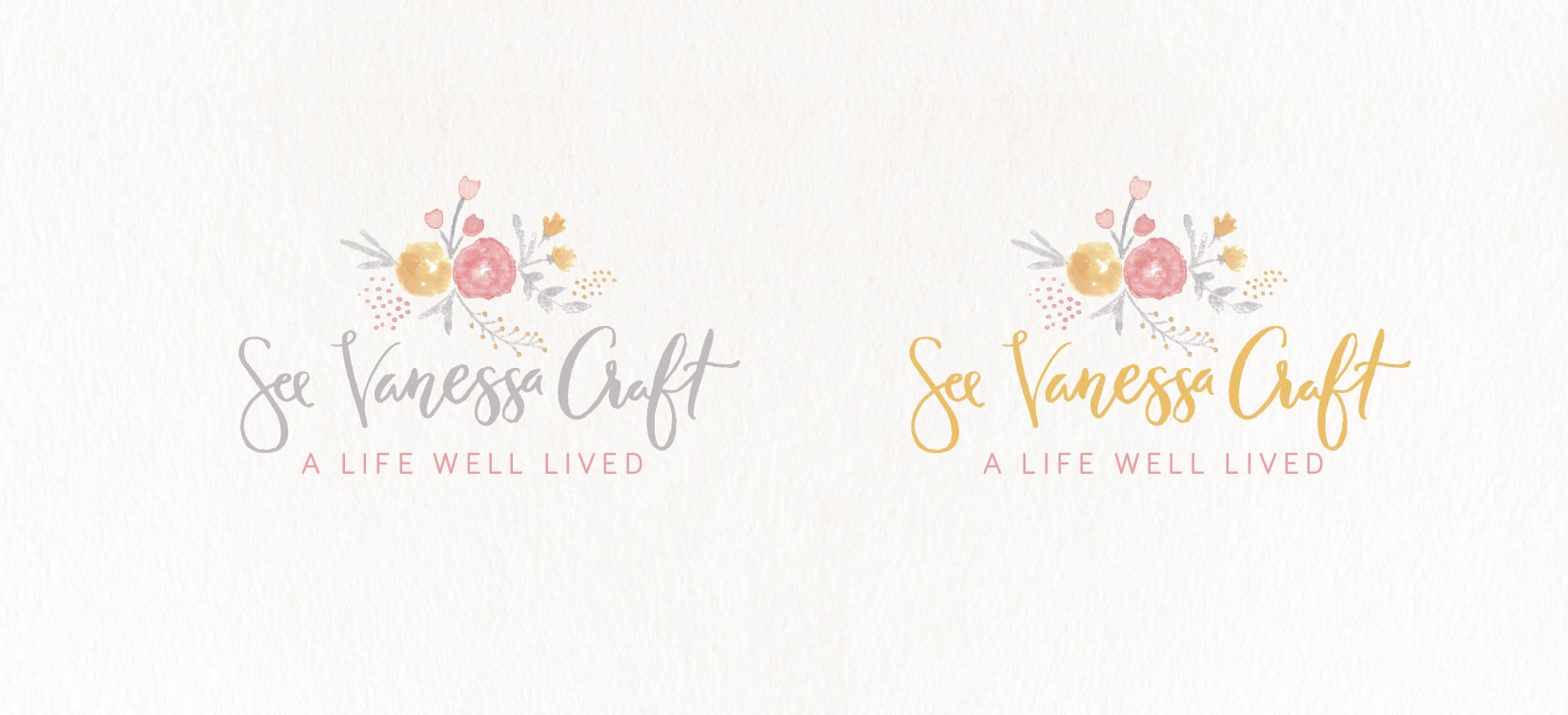 watercolor flower logo