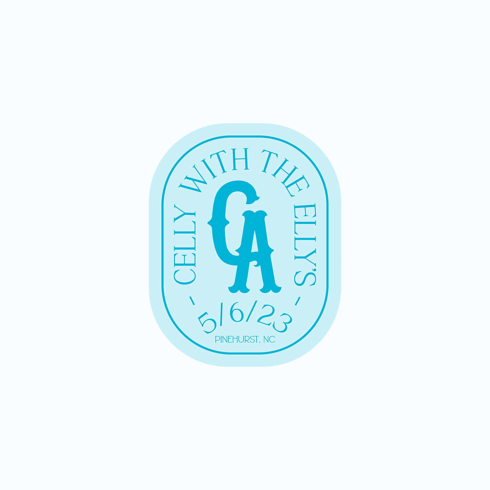 Vintage wedding logo design