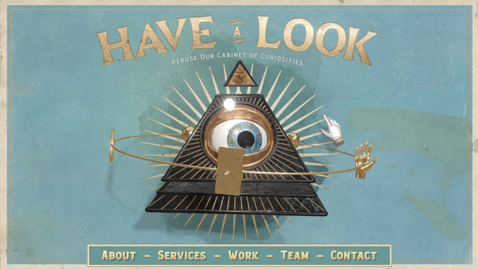 Curious & Company website design