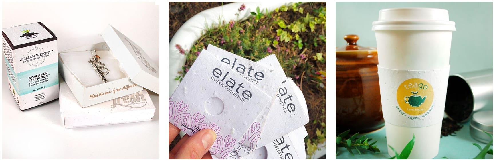Plantable packaging by Botanical Paperworks.