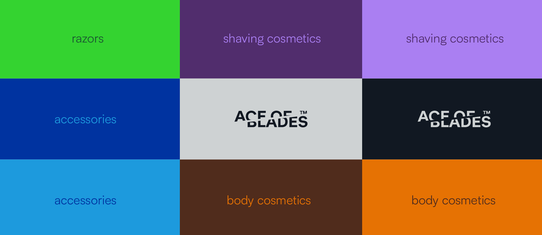 Bold colours demonstrating the visual identity of the Not Quite Minimalism graphic design trend