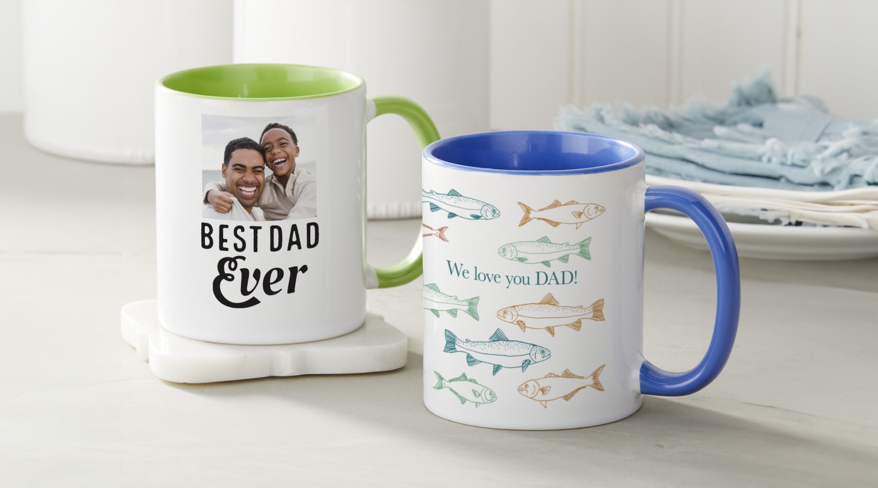 Custom mug as a gift idea for dad