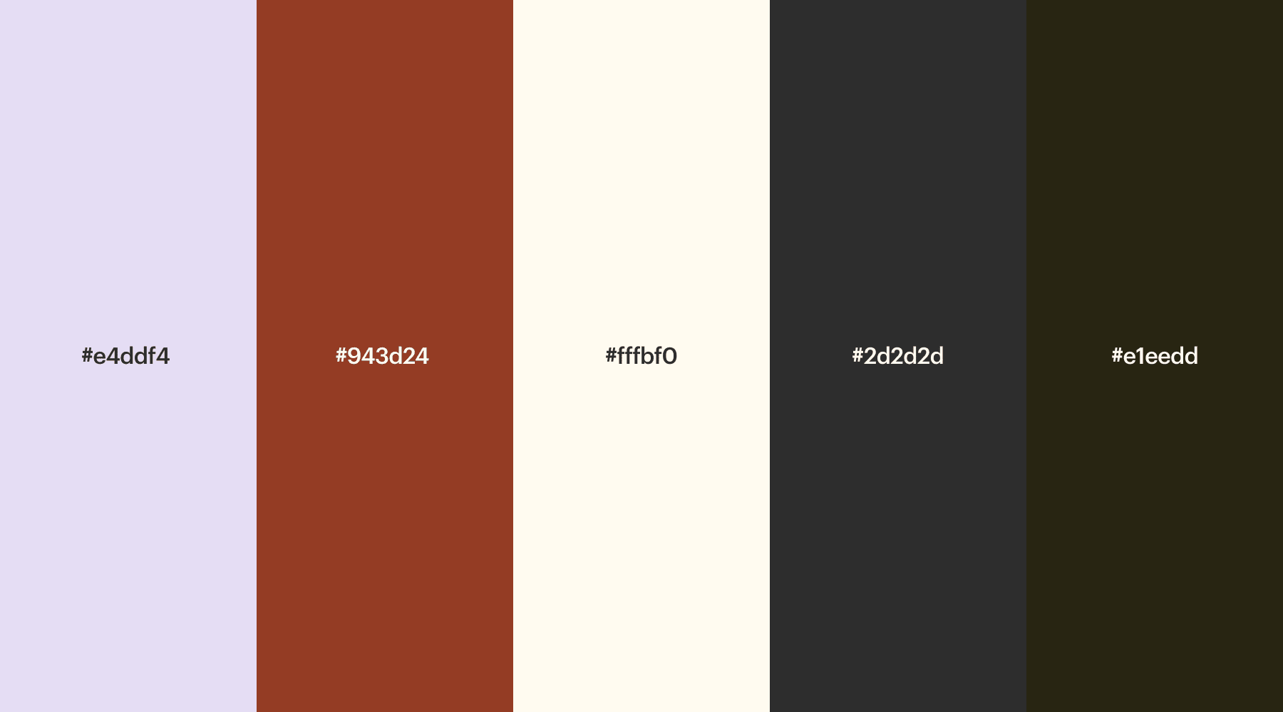 A lilac website color palette for fashion-forward online platforms