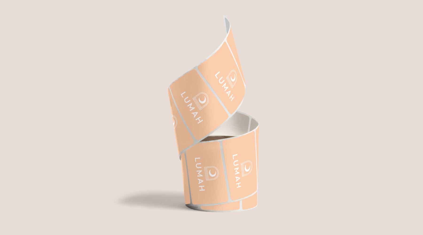 Stickers in Peach Fuzz, Pantone Color of the Year
