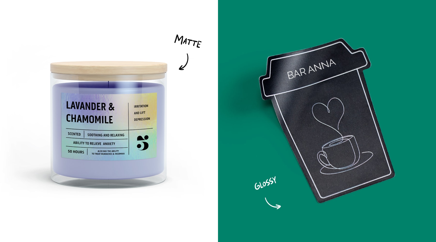 Matte vs glossy labels and stickers