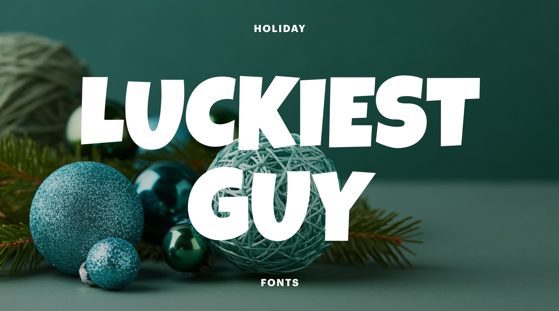 Weihnachtliche Comicbuchschrift Luckiest Guy