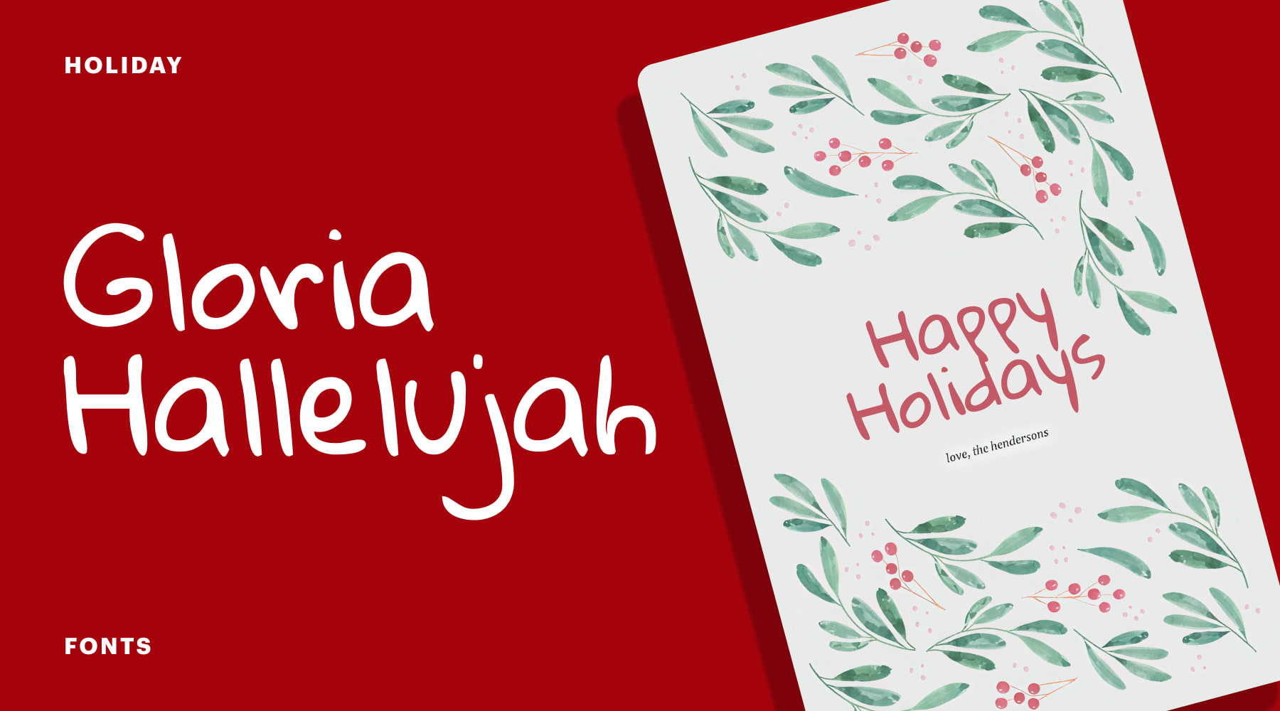 Schriftart Gloria Hallelujah
