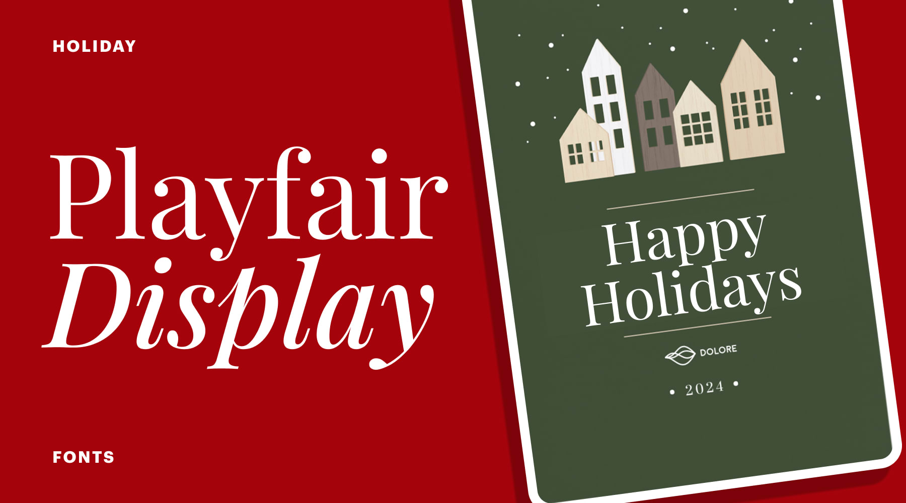 Weihnachtsschrift Playfair Display