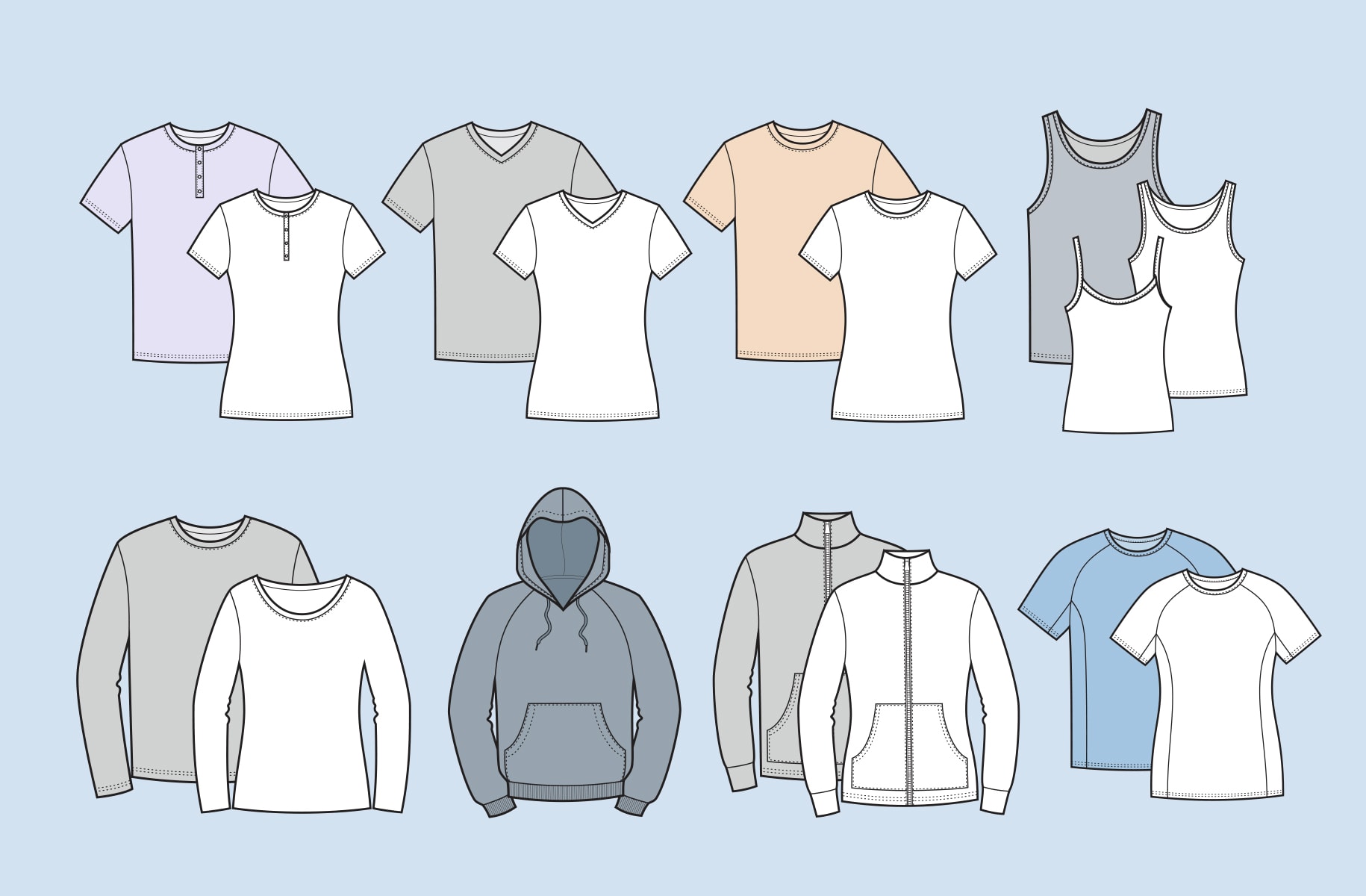 How to design a t-shirt step: choosing t-shirt type
