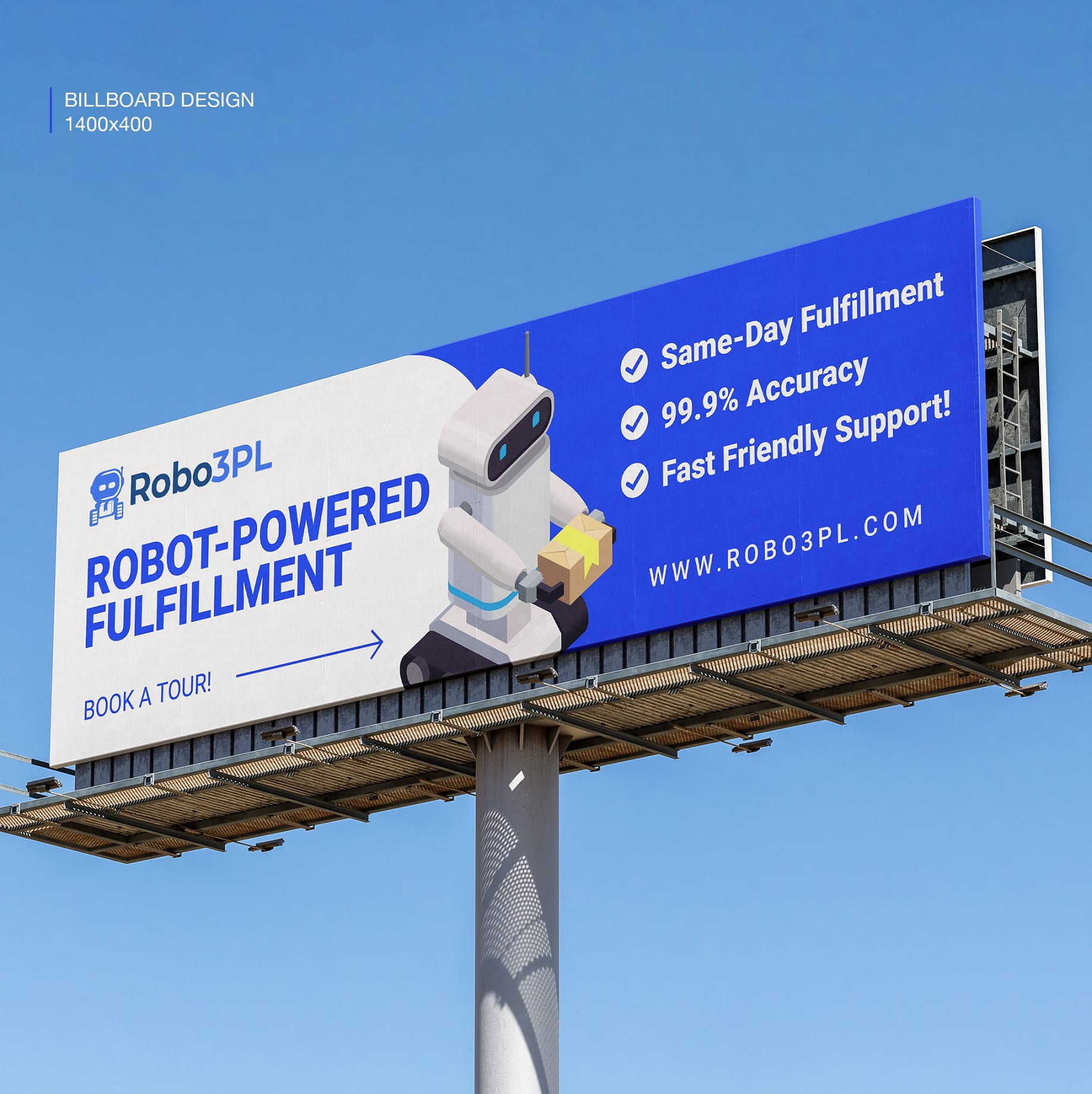 A digital bus stop advert with a pink background and a ripped effect featuring a QR code