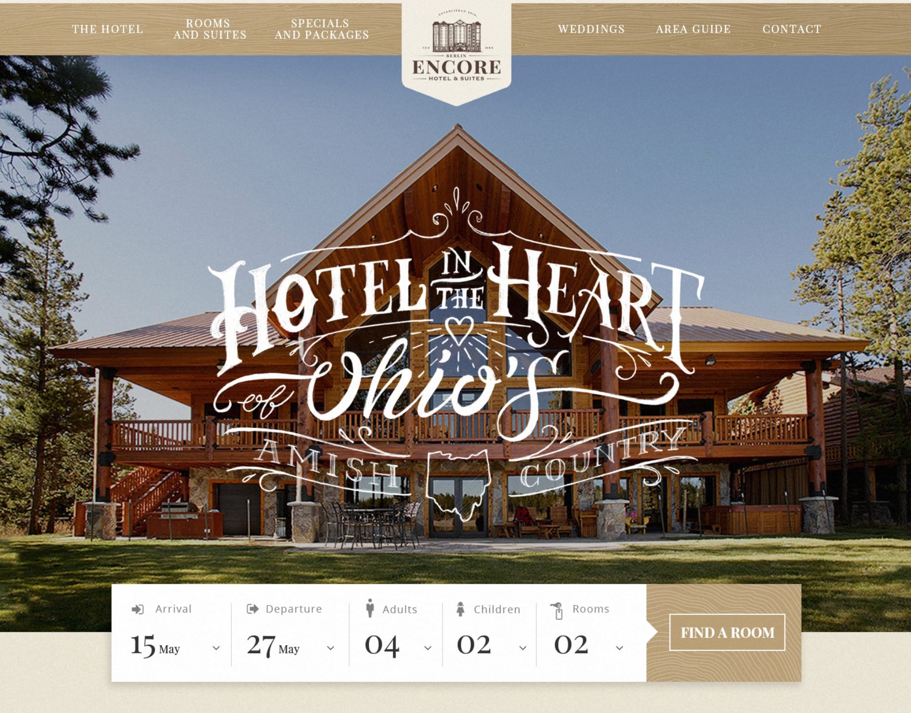 Web design for a hotel&rsquo;s website