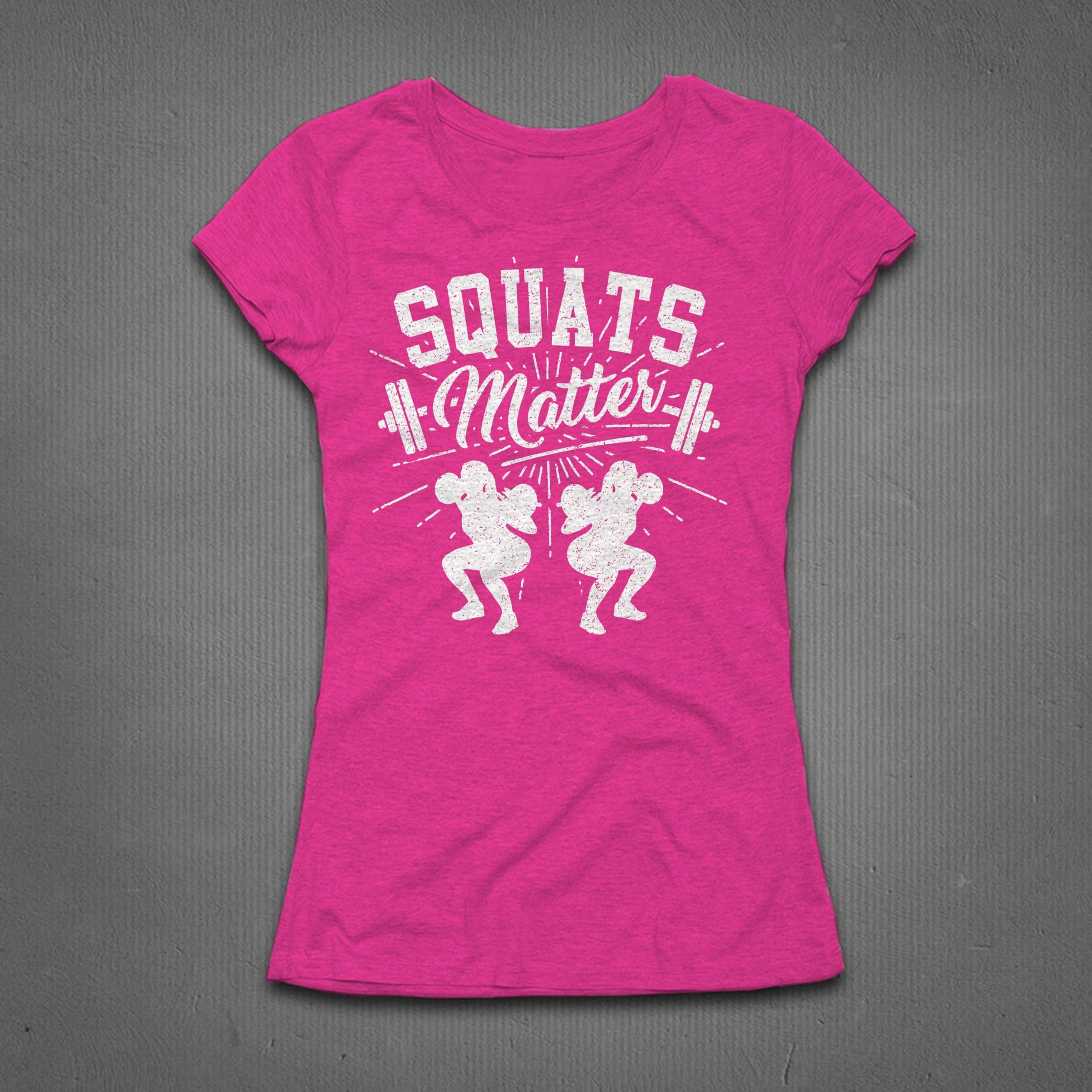 pink and white T-shirt design