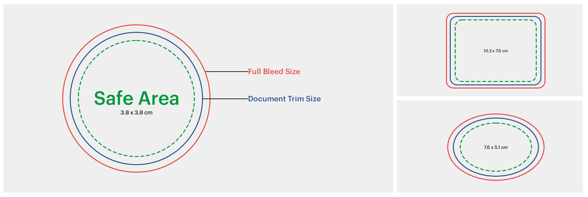 Desk Sticker Sizes Sticker size and shapes guide | VistaPrint