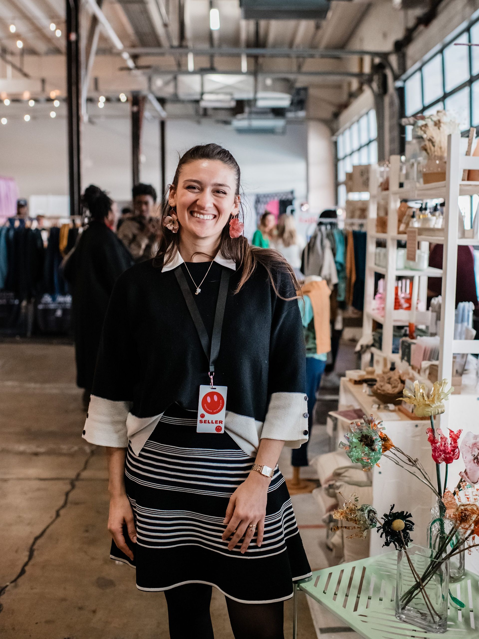 Jasmin Picariello of Letzi and Meta Jewelry at a local event